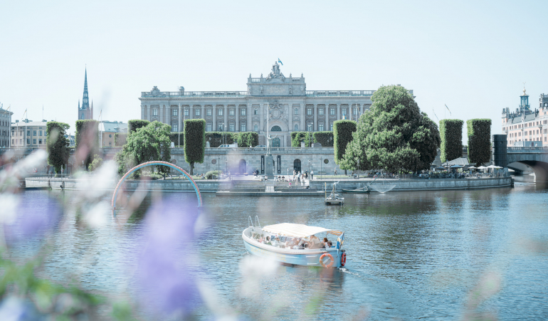 Le Parlement de Suède (Riksdag) à Stockholm © J. Van Belle - WBI