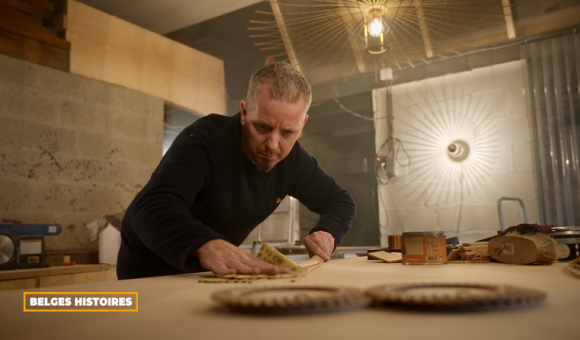 Yves Dejardin de Art Maker dans son atelier