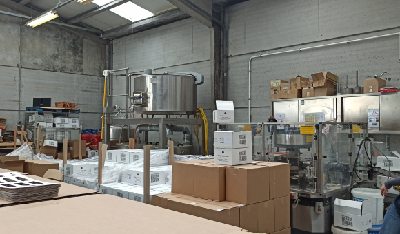The new brewery equipment in Tilquin Gueuzerie