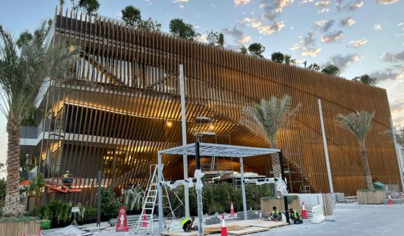 L'arche verte, le pavillon belge à Expo 2020 Dubaï (c) BelExpo