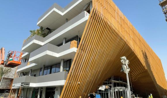 L'arche verte, le pavillon belge à Expo 2020 Dubaï (c) BelExpo